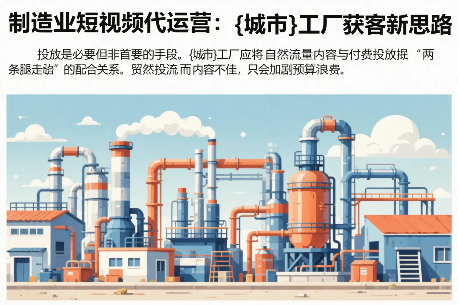 制造业短视频代运营：长安工厂获客新思路